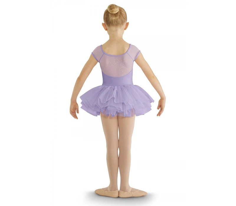 Bloch cap sleeve, dres s tutu sukénkou - Růžová candy Bloch