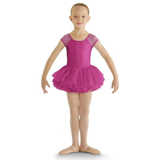 Bloch cap sleeve tutu leotard, detský dres s tutu sukénkou