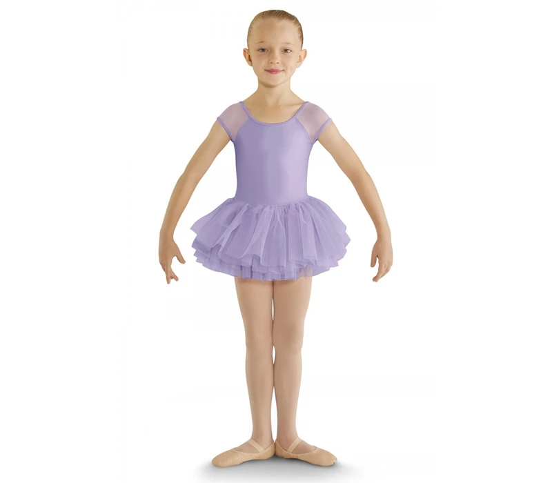 Bloch cap sleeve, dres s tutu sukénkou - Růžová candy Bloch