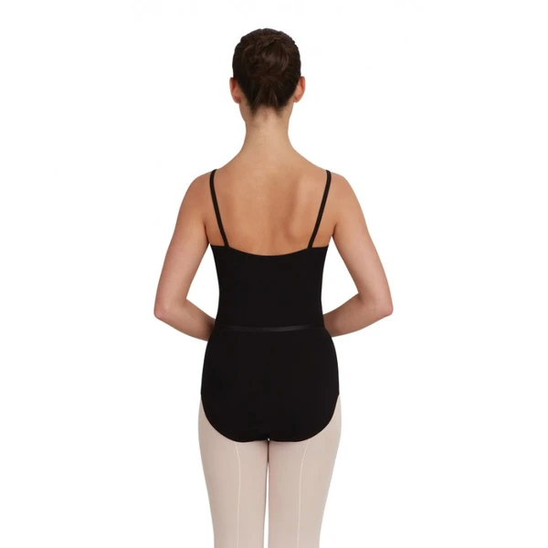 Capezio CAD100B, baletní dres na ramínka s opaskem 