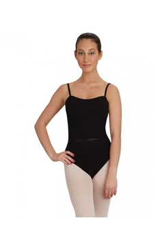 Capezio CAD100B, baletní dres na ramínka s opaskem 