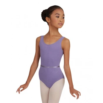 Capezio dětský baletní dres s opaskem na široká ramínka