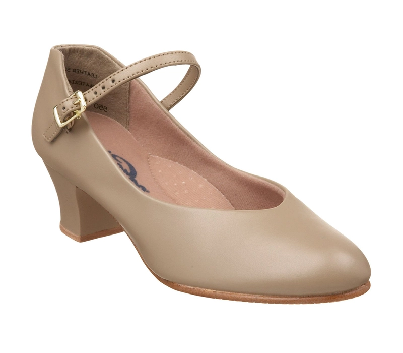 Capezio Jr Footlight, charakterky - Hnědá caramel Capezio