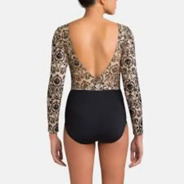 Capezio Rococo Riche Lond Sleeve Leotard, baletní dres