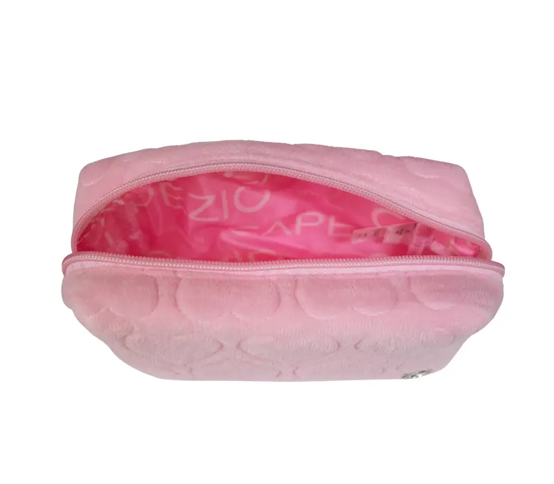 Capezio, srdíčková kosmetická taška - Růžová - pink