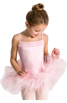 Capezio Ruffle Yoke, dětský dres s tutu sukýnkou