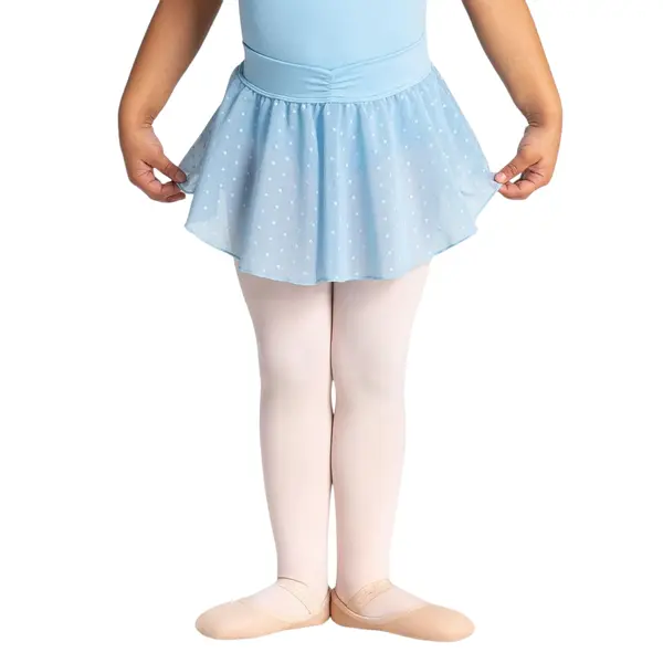 Capezio Swiss Dot Cinch Waistband Layer Skirt, sukýnka pro dívky