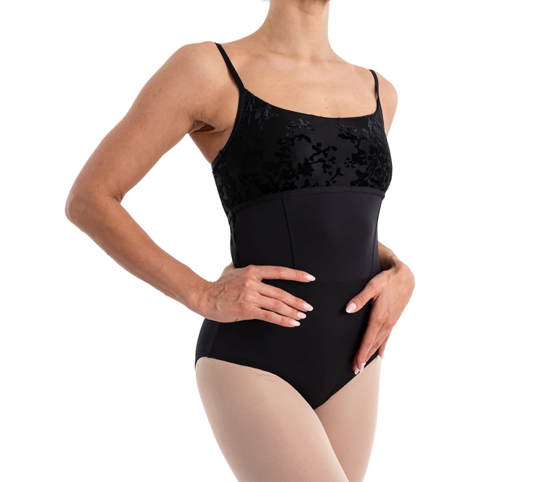 Capezio Elsa, dámský dres na tenká ramínka - Černá Capezio Elsa, dámský dres na tenká ramínka - Černá