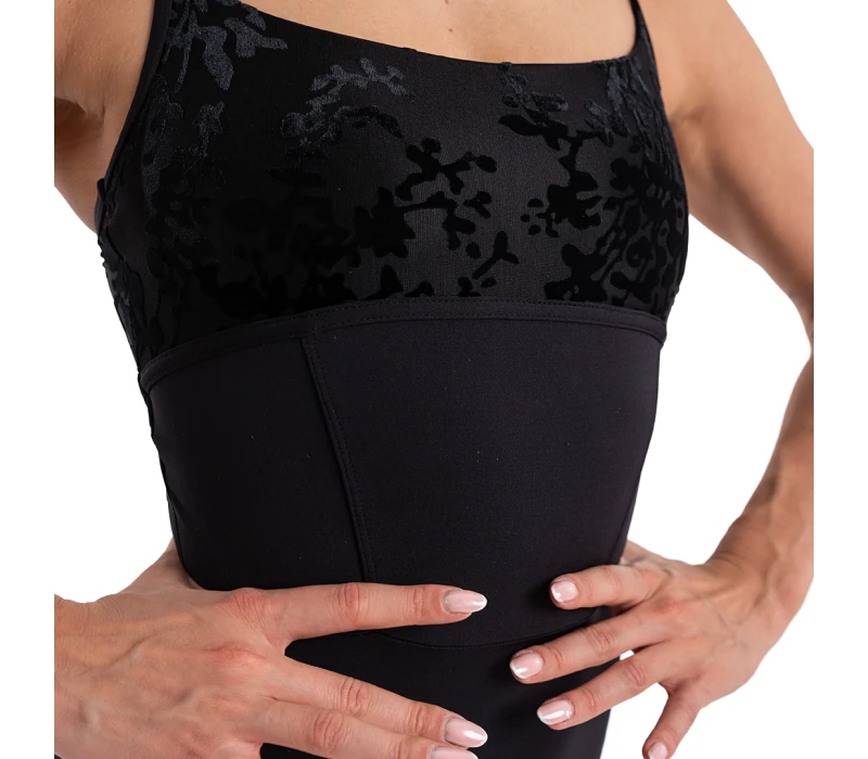 Capezio Elsa, dámský dres na tenká ramínka Capezio Elsa, dámský dres na tenká ramínka - Černá