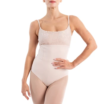 Capezio Elsa, dámský dres na tenká ramínka - Křišťálově šedá Capezio