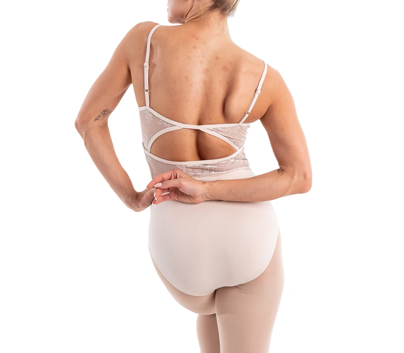 Capezio Elsa, dámský dres na tenká ramínka Capezio Elsa, dámský dres na tenká ramínka - Křišťálově šedá Capezio