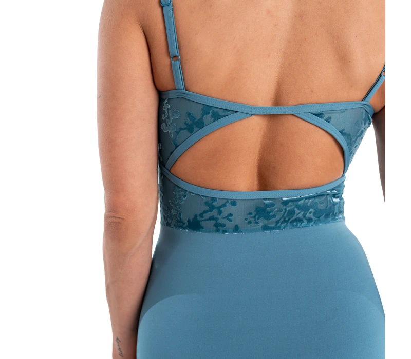 Capezio Elsa, dámský dres na tenká ramínka Capezio Elsa, dámský dres na tenká ramínka - Modrá bouřka Capezio