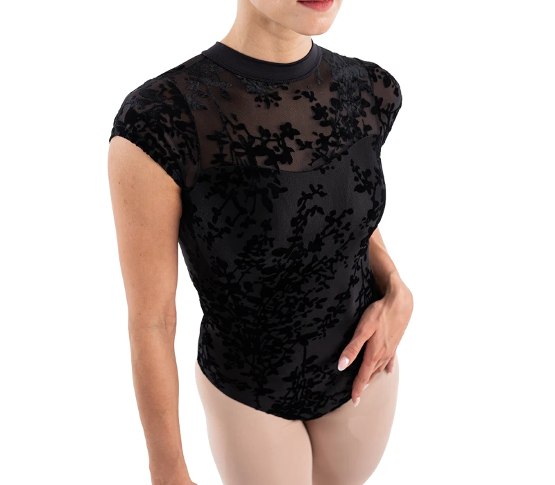 Capezio Rudi, dámský dres ke krku - Černá Capezio Rudi, dámský dres ke krku - Černá