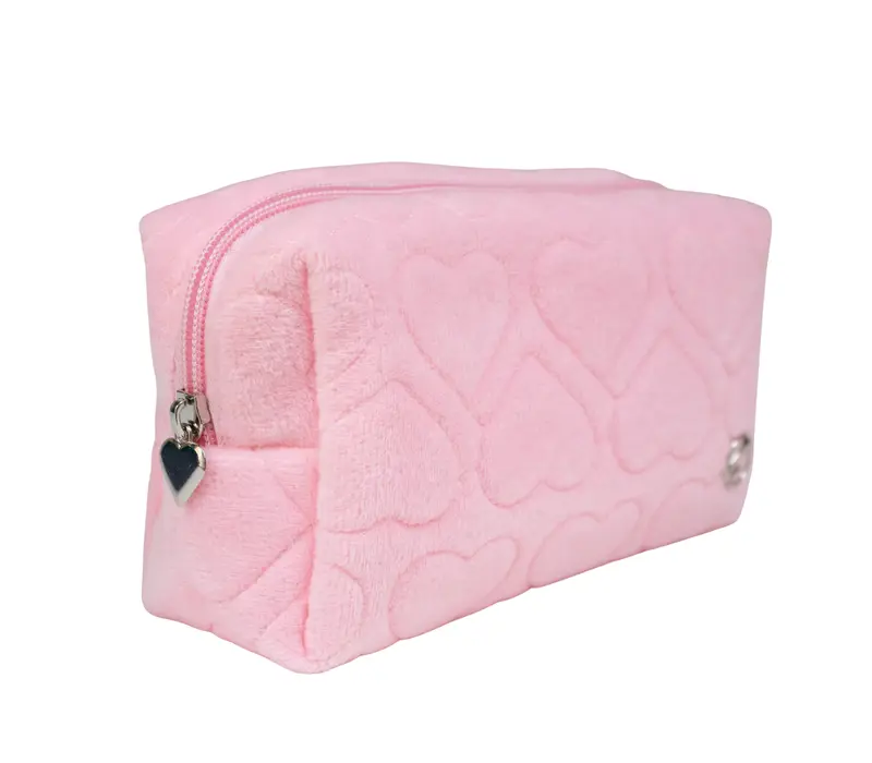 Capezio, srdíčková kosmetická taška - Růžová - pink