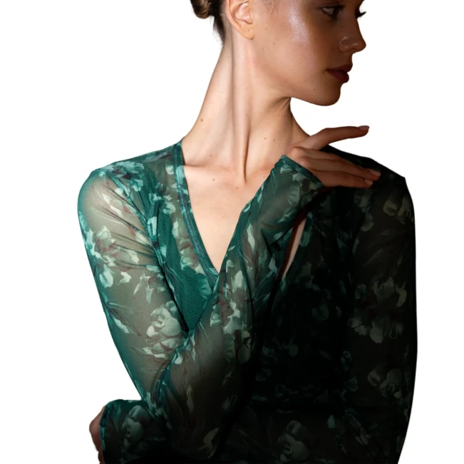 Bloch Arden Long Sleeve Top Z4146, top na zavazování pro dámy Bloch Arden Long Sleeve Top Z4146, top na zavazování pro dámy