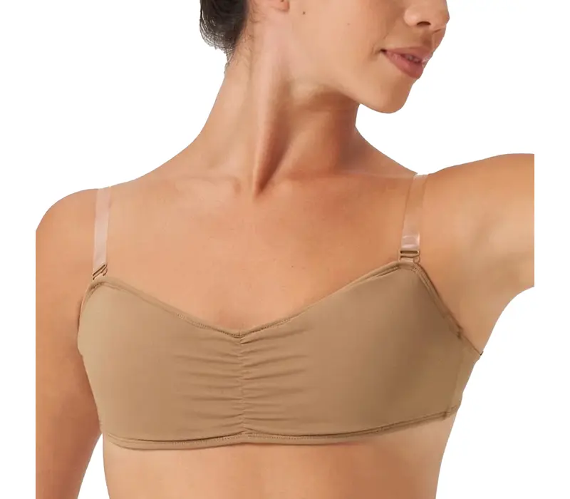 Bloch Vela Bandeau, dámská podprsenka - Hnědá tan Bloch Bloch Vela Bandeau, dámská podprsenka - Hnědá tan Bloch