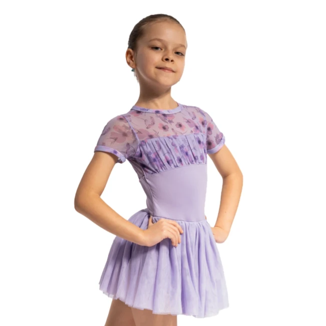 Bloch Belle Floral cap sleeve CL4282, tutu dres pro dívky Bloch Belle Floral cap sleeve CL4282, tutu dres pro dívky