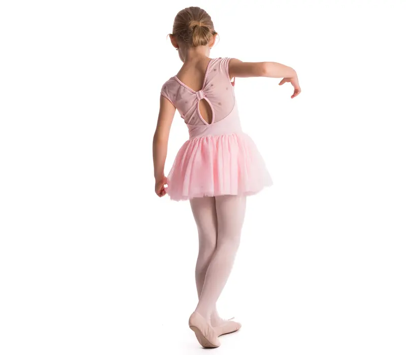 Bloch Dutchess, dětský dres s tutu sukýnkou - Růžová candy