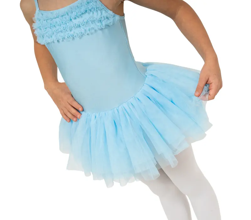 Bloch Desdemona, dres s tutu sukénkou - Modrá - light blue