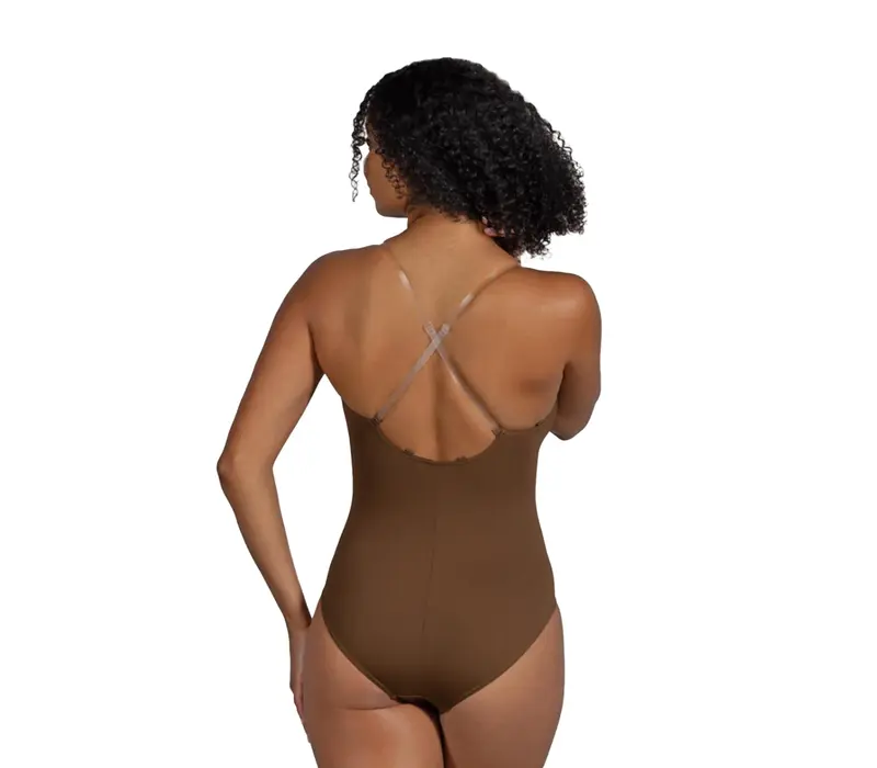 Bloch Estrella bodyliner, dámský spodní dres - Kakaová Bloch