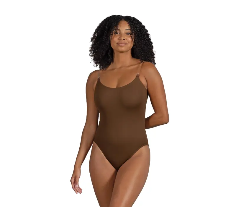 Bloch Estrella bodyliner, dámský spodní dres - Kakaová Bloch