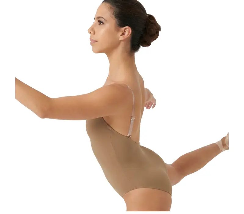 Bloch Estrella bodyliner, dámský spodní dres - Hnědá tan Bloch