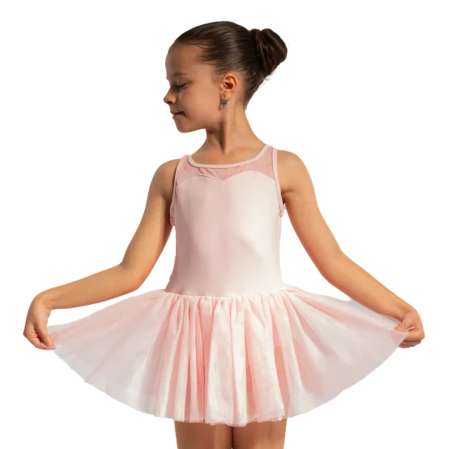 Bloch Evie Floral tank, dívčí dres s tutu sukýnkou na široká ramínka Bloch Evie Floral tank, dívčí dres s tutu sukýnkou na široká ramínka