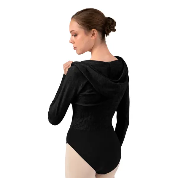 Bloch Cropped Knit Full Zip Hoodie, dámská mikina s kapucí Bloch Cropped Knit Full Zip Hoodie, dámská mikina s kapucí