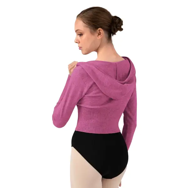 Bloch Cropped Knit Full Zip Hoodie, dámská mikina s kapucí Bloch Cropped Knit Full Zip Hoodie, dámská mikina s kapucí