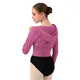 Bloch Cropped Knit Full Zip Hoodie, dámská mikina s kapucí Bloch Cropped Knit Full Zip Hoodie, dámská mikina s kapucí
