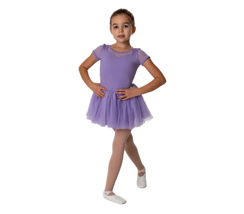 Bloch Holly, dětský dres s tutu sukýnkou - Šeříková lilac Bloch