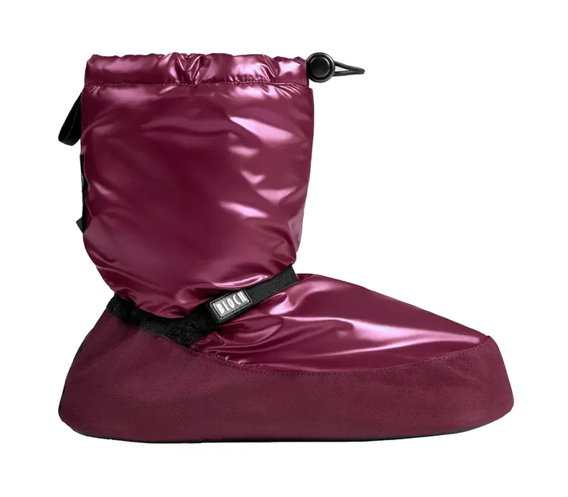 Bloch metalic bootie, dámská obuv na zahřátí - Bordová - Burgundy metallic Bloch