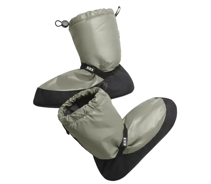 Bloch metalic bootie, dámská obuv na zahřátí - Zelená - Olive metallic Bloch