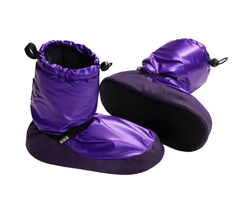 Bloch booties, zahrievacia obuv pre deti Metalic - Fialová - Vibrant purple metallic Bloch