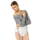 Bloch Wrap Sweater Luna, dámský pletený top na zahřátí Bloch Wrap Sweater Luna, dámský pletený top na zahřátí