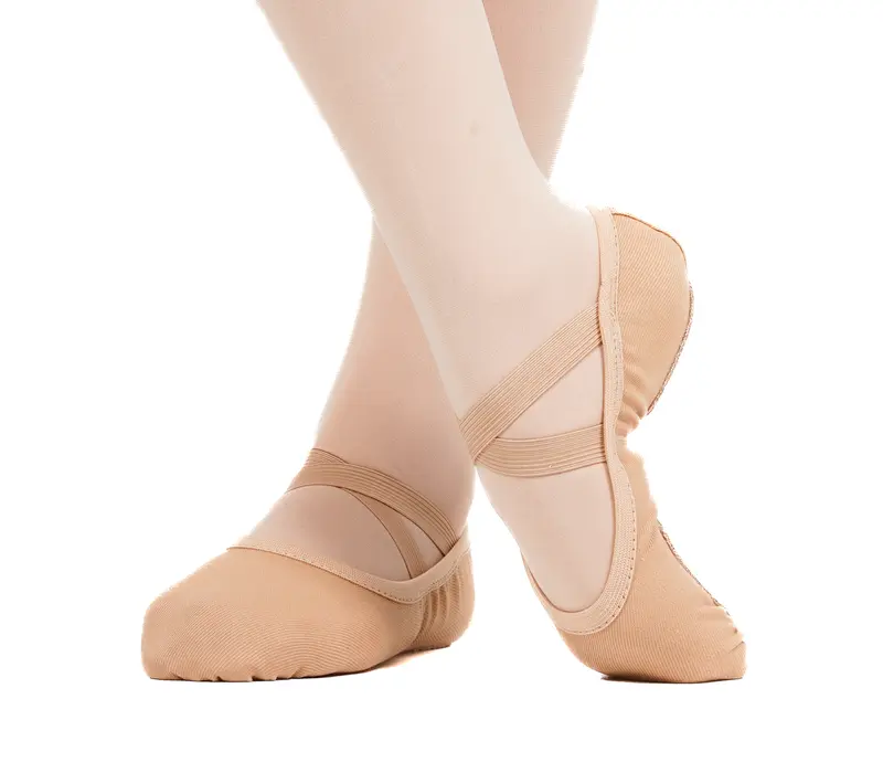 Bloch Performa, dětské baletní cvičky - Tělová - sand
