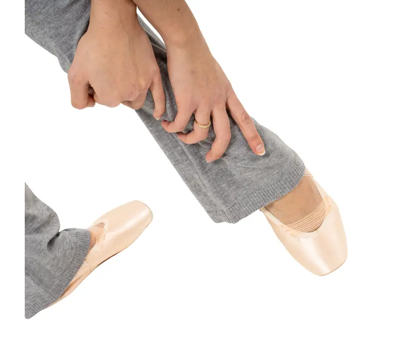 Bloch Flare Pant Rollover, dámské úpletové kalhoty - Sivá Bloch