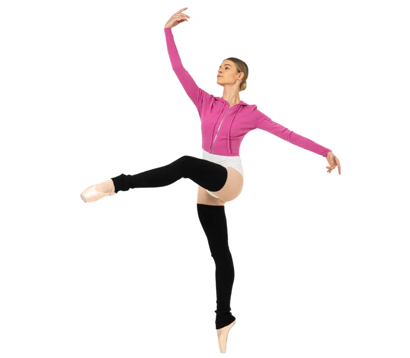 Bloch thigh high legwarmer, vysoké pletené stulpny - Černá