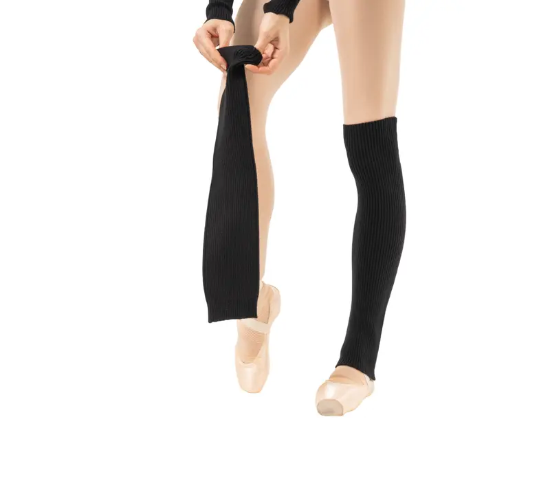 Bloch Rib legwarmer, pletené taneční stulpny - Černá
