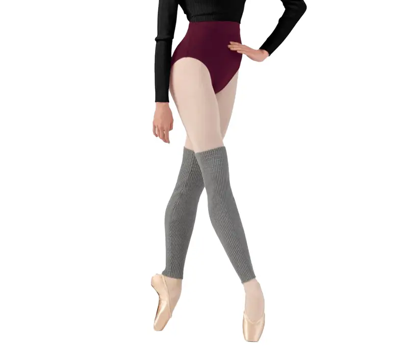 Bloch Rib legwarmer, pletené taneční stulpny - Sivá Bloch