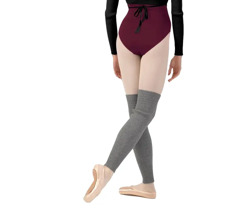 Bloch Rib legwarmer, pletené taneční stulpny - Sivá Bloch
