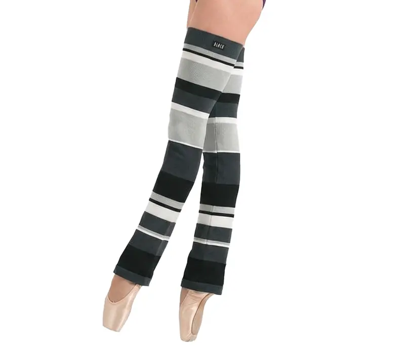 Bloch Striped Leg Warmers, pruhované návleky přes kolena - Černá