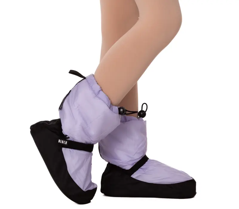 Bloch Booties edice, jednobarevná zahřívací obuv - Šeříková lilac Bloch