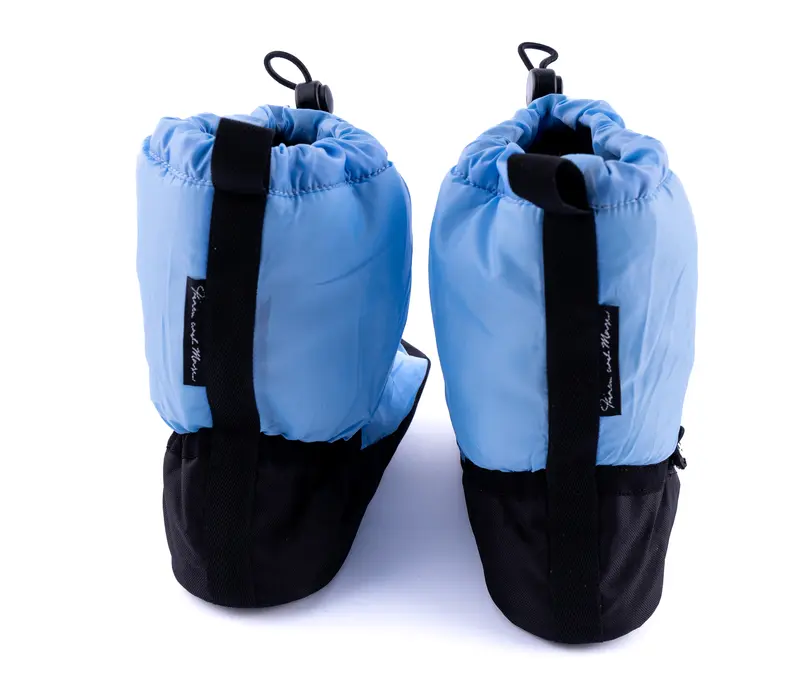 Bloch Booties edice, jednobarevná zahřívací obuv - Modrá - light blue