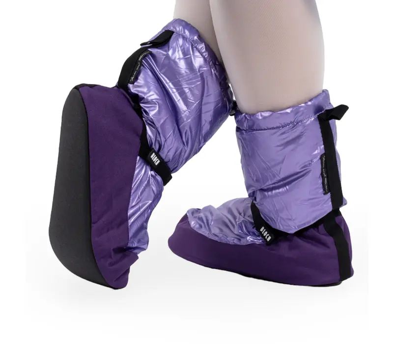 Bloch metalic bootie, dámská obuv na zahřátí - Fialová Purple metallic Bloch