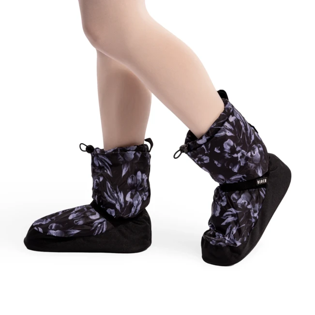 Bloch booties IM009BP printed black floral edice Bloch booties IM009BP printed black floral edice