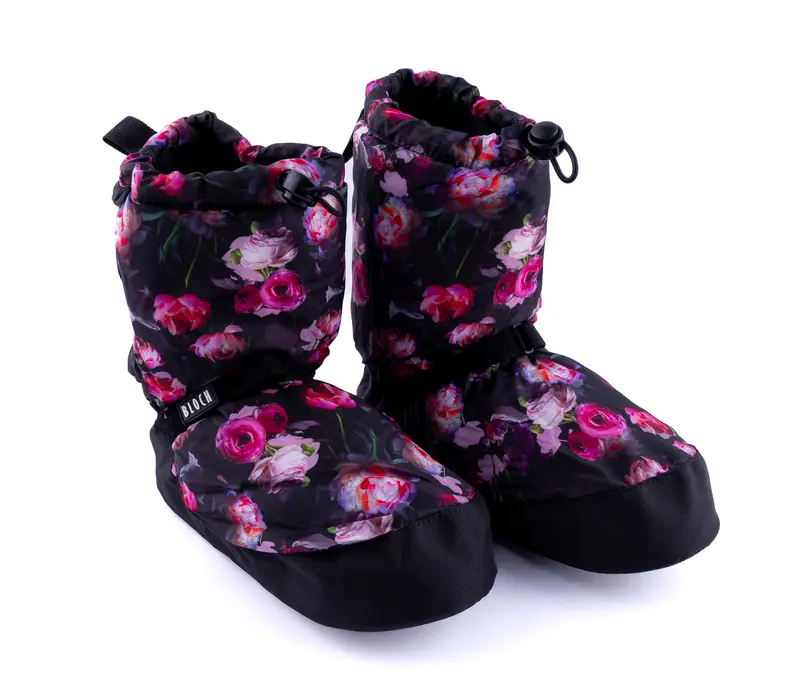 Bloch booties edice se vzorem, zahřívací obuv - květy Bloch