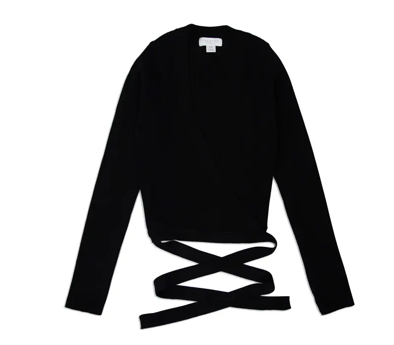 Capezio Knit Wrap Sweater, dámský svetr - Černá