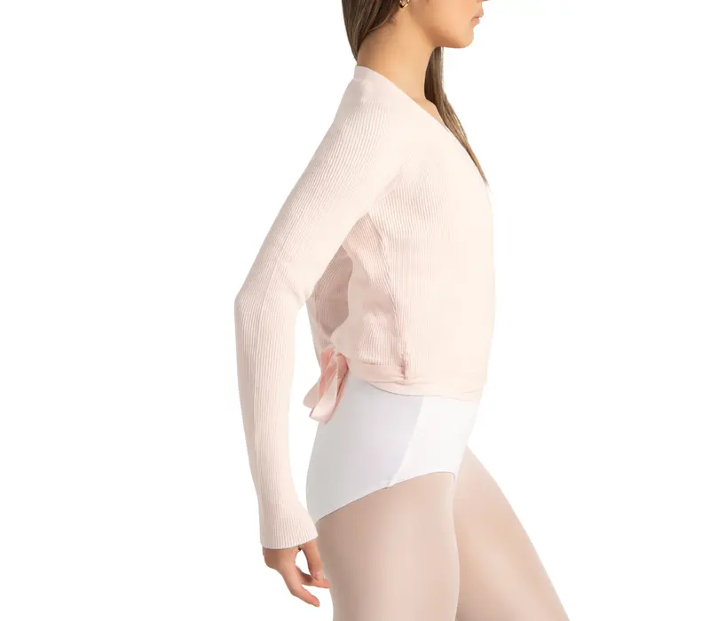 Capezio Knit Wrap Sweater, dámský svetr - Růžová Capezio