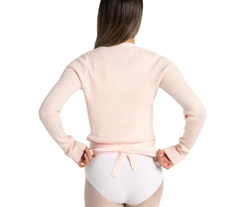 Capezio Knit Wrap Sweater, dámský svetr - Růžová Capezio